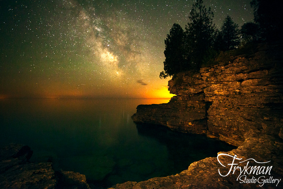 Milky Way over Cave Point Shoreline #1