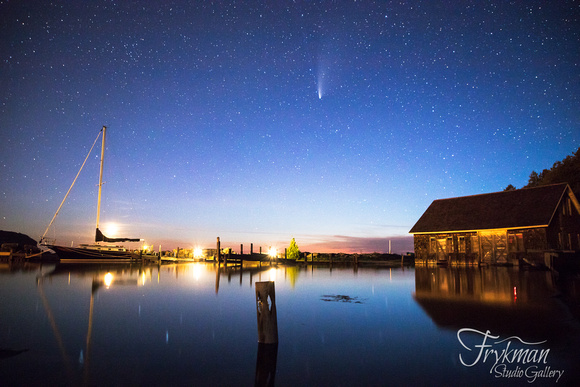 Comet NEOWISE over Olson's Dock