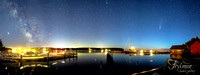 Comet NEOWISE & Milky Way at Lone Eagle Dock - Pano