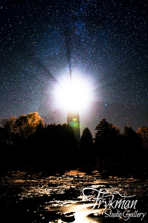 Cana Island Lighthouse with the Milky Way - Vert