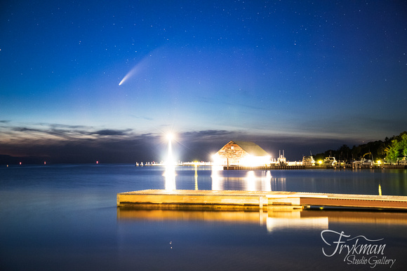 Comet NEOWISE over Anderson Dock